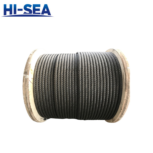 6×49SWS Galvanized Large Diameter Steel Wire Rope for Shipping